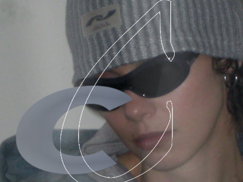 PAPER LOGO RIB BEANIE -GRAY-